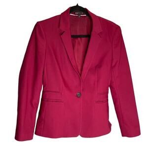 Express Women's Hot Pink Single-Button Blazer